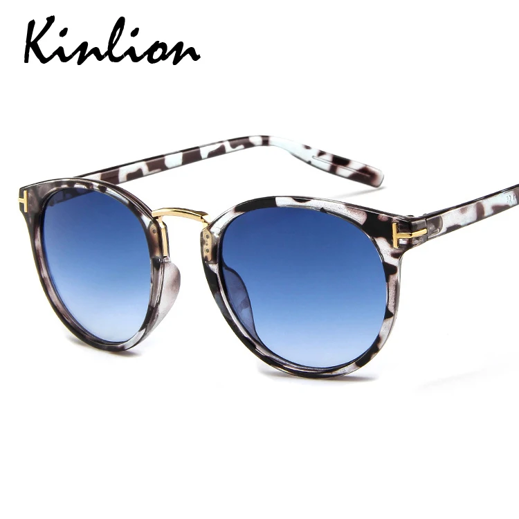 Винтажные Круглые Солнцезащитные очки Kinlion женские роскошные солнцезащитные