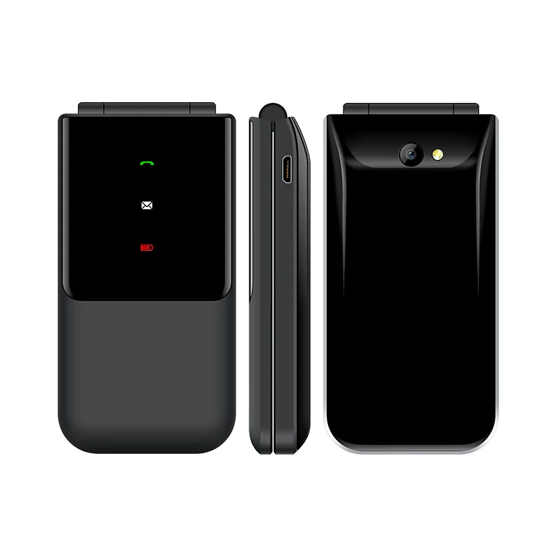 Cellular Phone Cellphone 1.7'' Flip Mobile Phones 160*128   0.08Mpix  Camera Dual SIM Card 3.5MM Jack Wireless FM radio