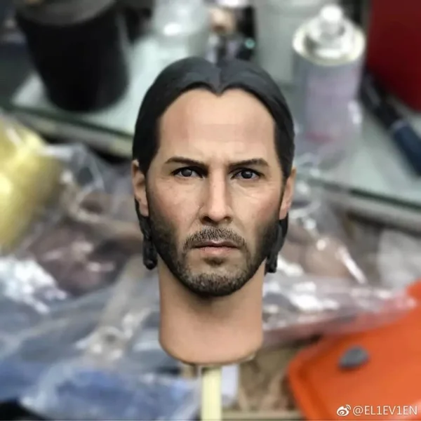 1/6 масштаб Мужская головка Keanu имитирующая John для корпуса 12 дюймов HT | Игрушки и
