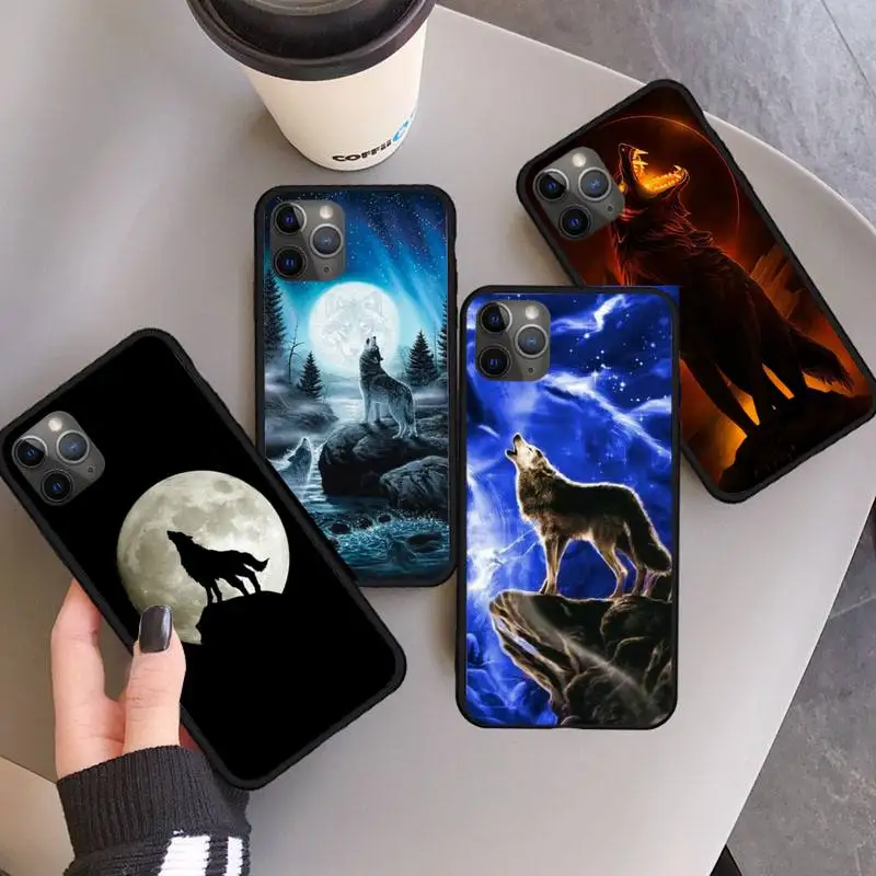 

howling wolf pictures animal Phone Case for iPhone 11 12 pro XS MAX 8 7 6 6S Plus X 5S SE 2020 XR mini