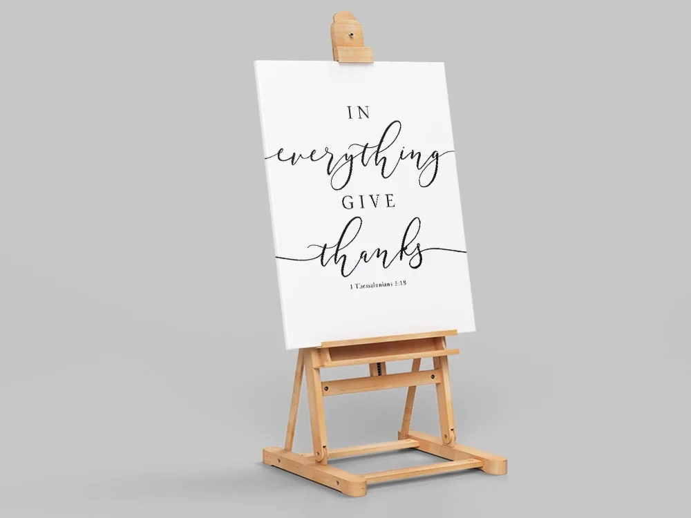 Тексты Библии с печатью настенное искусство 1 из салонианов 5:18 версия нового