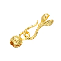 5pcs golden filagree bracelet clasps hooks end connectors lock for jewelry making diy necklace keychain clasps