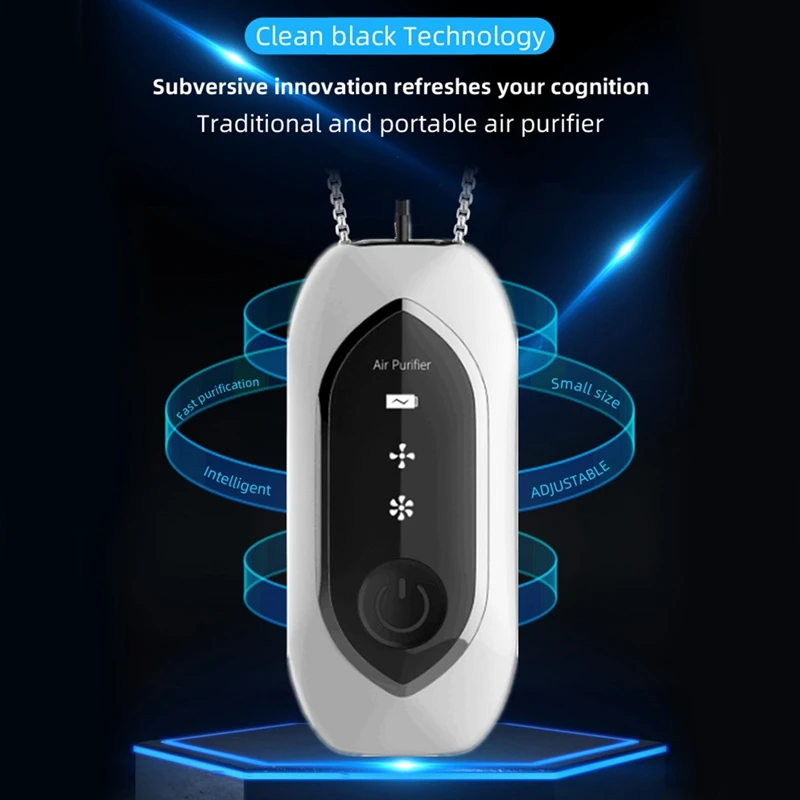 

Personal Air Purifier,Usb Portable Hanging Necklace With Negative Ion Air Freshener Low Noise For Adults Kids