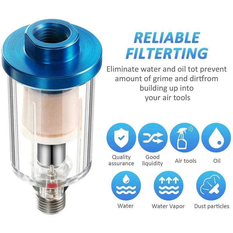 3 шт. фильтр сепаратор для воды и масла воздушный Влагоотделитель воздушной линии