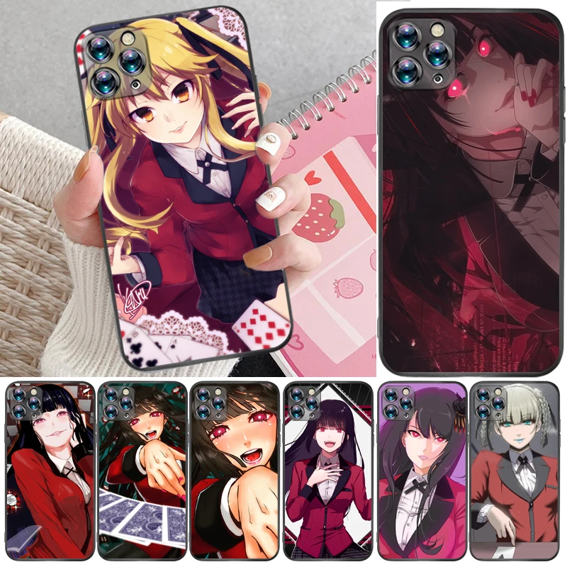 

Anime Kakegurui Jabami Yumeko Saotome Meari Painting Phone Case For iPhone XR XS Max Funda Coque Carcasa Cases Back Cover