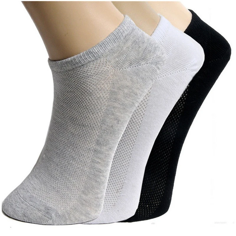 

20Pair Women Breathable Socks Solid Color Socks Set Soft Comfortable Cotton Ankle Socks Lot Black Whtie Gray Unisex Short