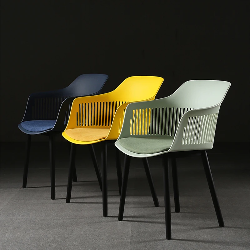 

Nordic Light Luxury Dining Chairs Living Room Single Sofa Chair Home Furniture Designer Creative Backrest Leisure Dining Chair