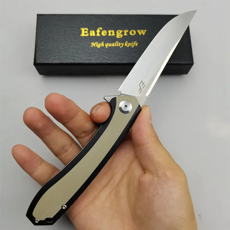 Складной нож Eafengrow EF947 D2 Клинок G10 Карманный для выживания охоты тактический