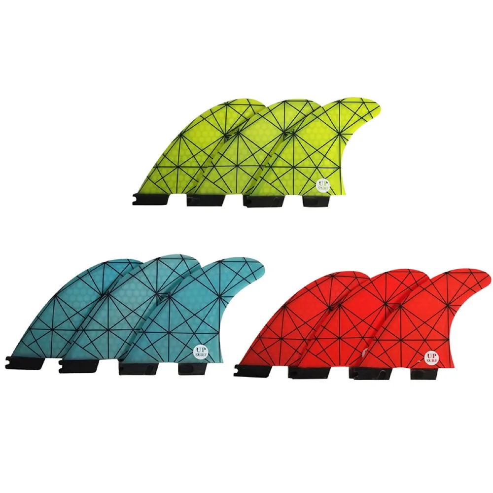 

3pcs/set Surf Fins FCS2 Fins G5/G7 Fiberglass Honeycomb Fin Surfing Surfboard Tail Fin