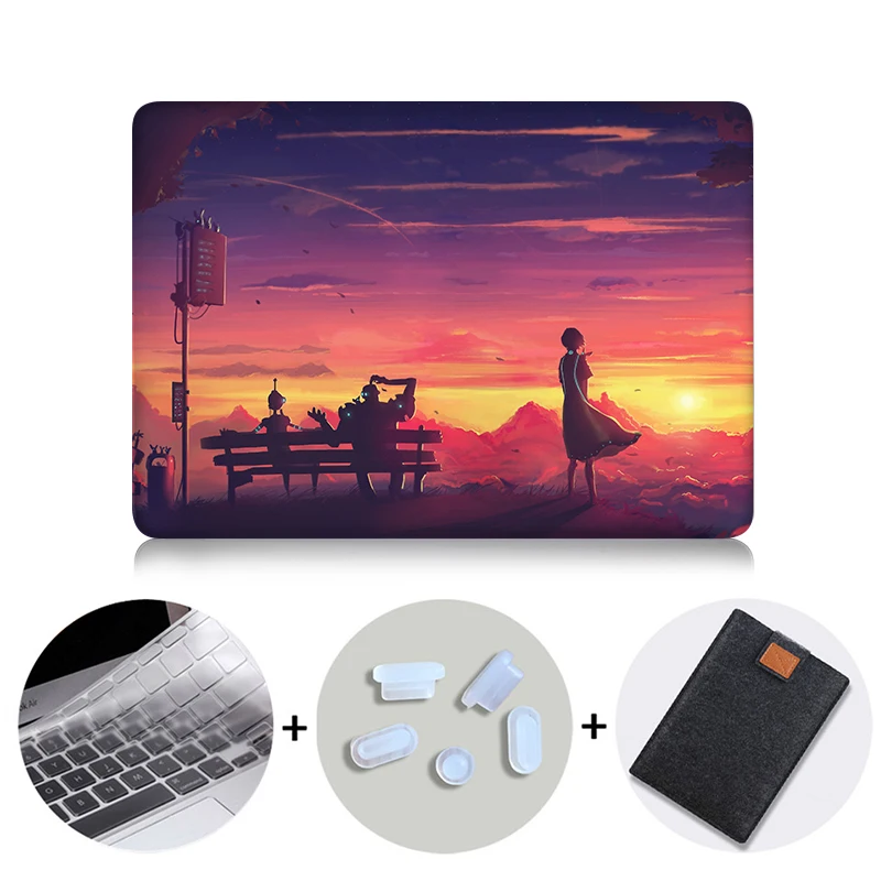 MTT чехол для ноутбука Macbook Air 11 13 дюймов чехол для Apple Mac book Pro retina 12 13,3 15 16 с сенсорной панелью A1706 A1989 A1932 - Цвет: MB16