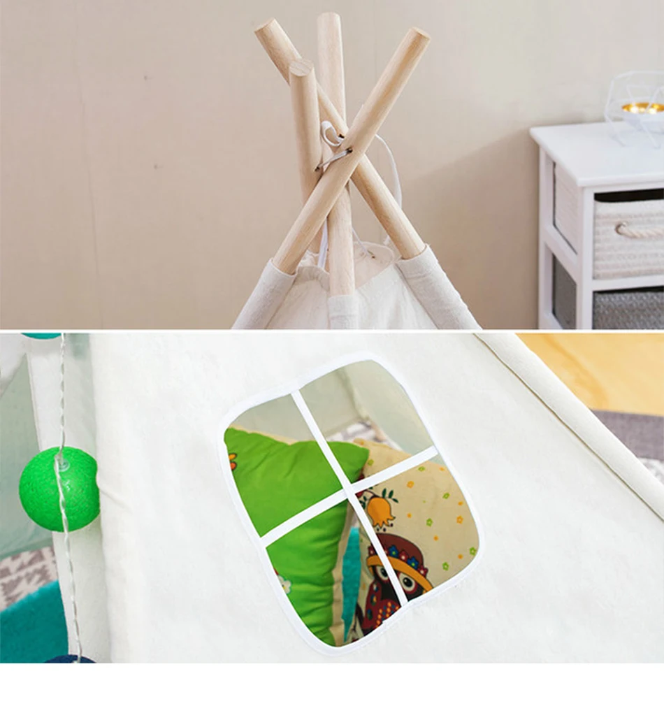 Вигвам детский большая палатка из хлопка 1 35 м | Игрушки и хобби