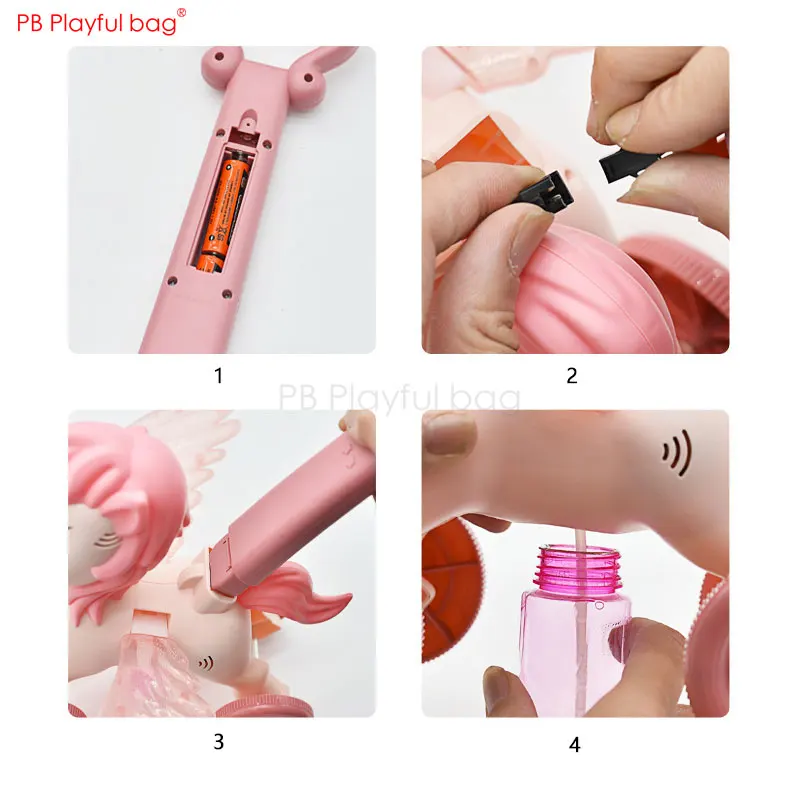 Электрическая ручная тележка Ponny с пузырьками для улицы детская пузырьковая