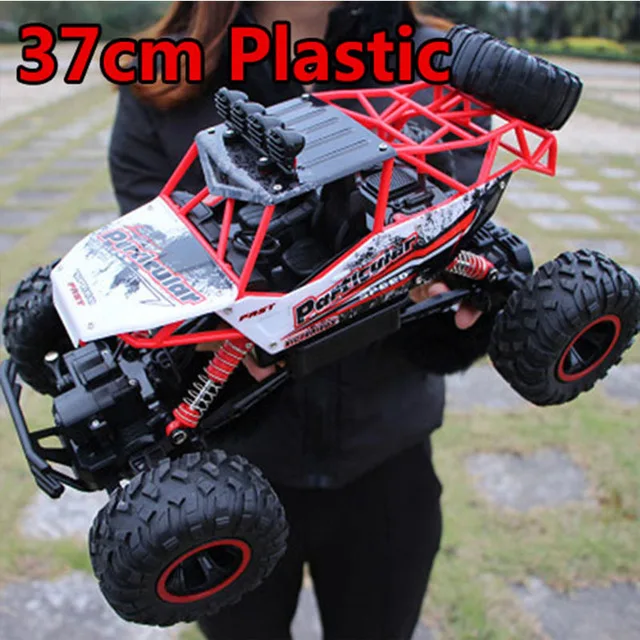 37cm plastic 1:12 4WD RC автомобиль обновленная версия 2,4G Радио пульт дистанционного управления автомобиль игрушечный автомобиль высокоскоростной грузовик внедорожный грузовик детские игрушки - Цвет: 37cm plastic