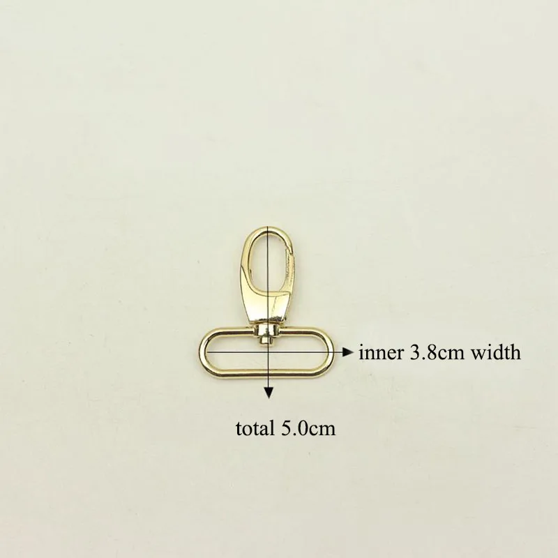 20pcs 38mm Metal Belt Clip Buckles Swivel Lobster Clasp Dog Collar Strap Buckle Carabiner Snap Hook DIY Backpack Bag Accessory