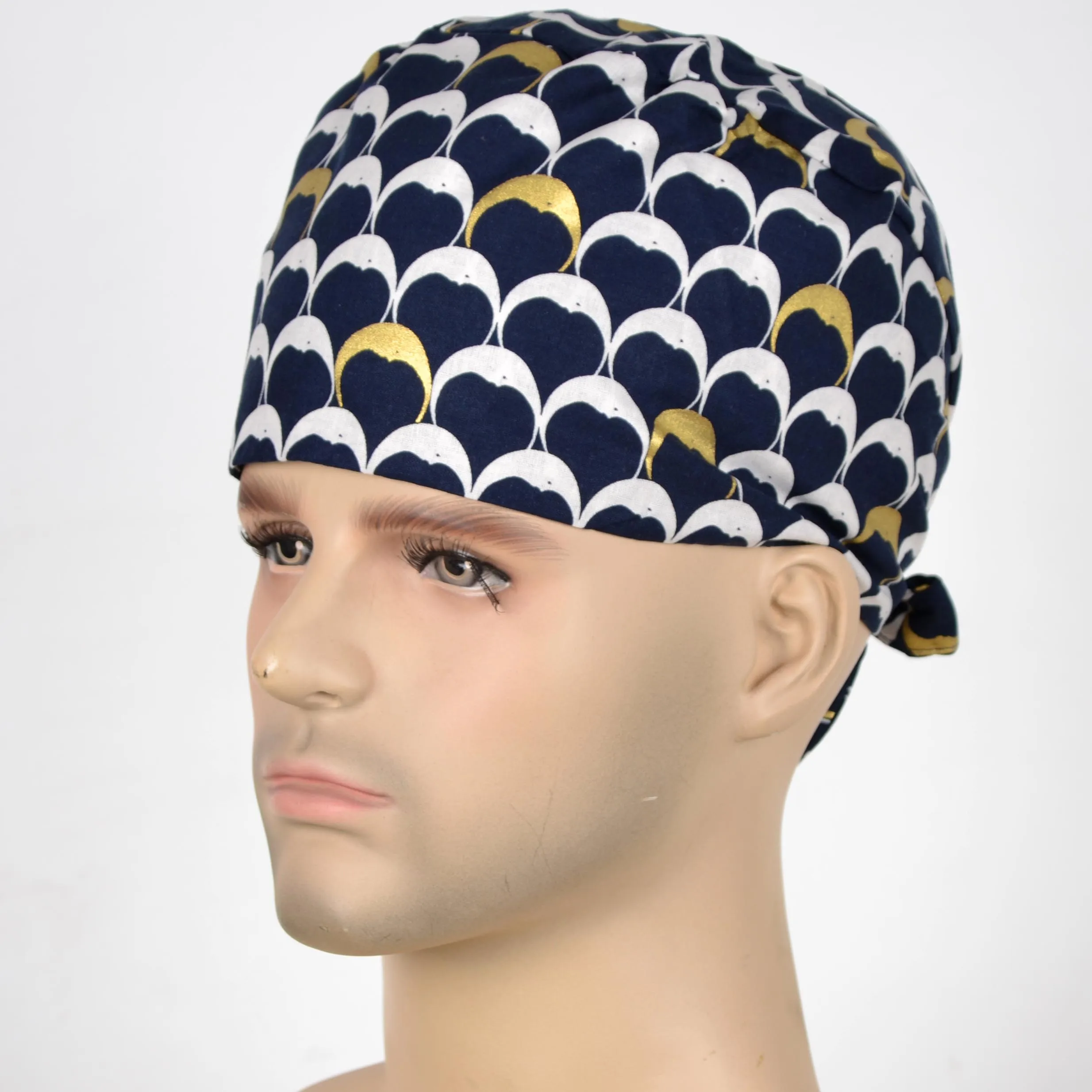 

Шапочка унисекс для скраба, с мультяшным принтом, для салона красоты, рабочая шляпа, высокое качество, впитывающая пот, регулируемая, лабора...