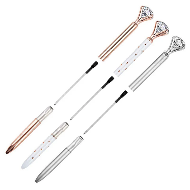 Ручки со стразами милые шариковые ручки алмазная ручка офисные принадлежности