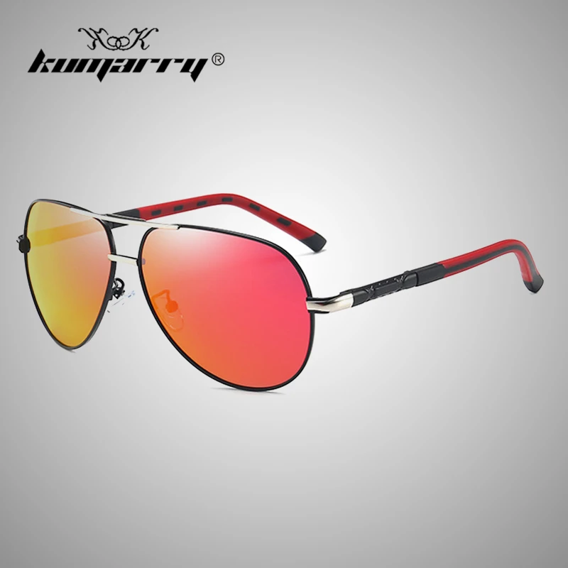 

KUMARRY Fashion Pilot Polarized Sunglasses Men's Sun Glasses NEW For Driving Fishing Vintage Sunglass High Quality Shades UV400