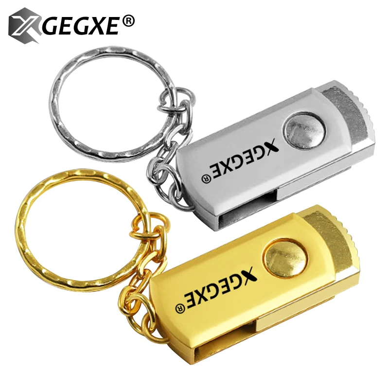 XGEGXE USB флэш-накопитель 32 ГБ Флешка 8 Гб 16 Гб 64 Гб 128 ГБ Складной Металлический Высокоскоростной водонепроницаемый накопитель для ноутбука ПК телефон