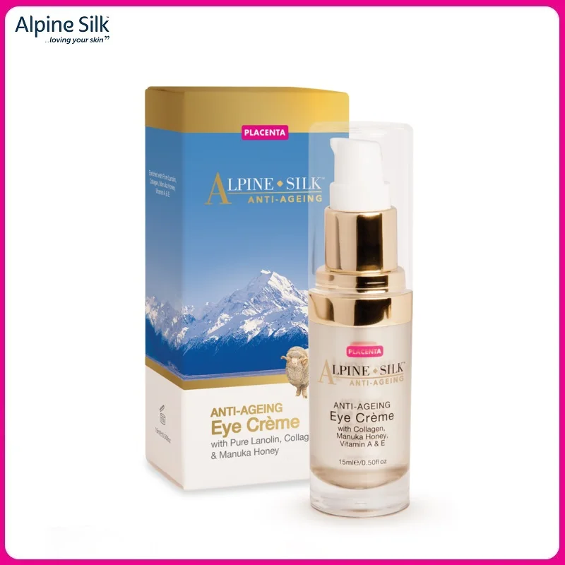 

NewZealand Alpine Silk Placenta Lanolin Collagen Manuka Honey Lift Eye Cream AntiAgeing Reduce Wrinkles Increase Skin Elasticity