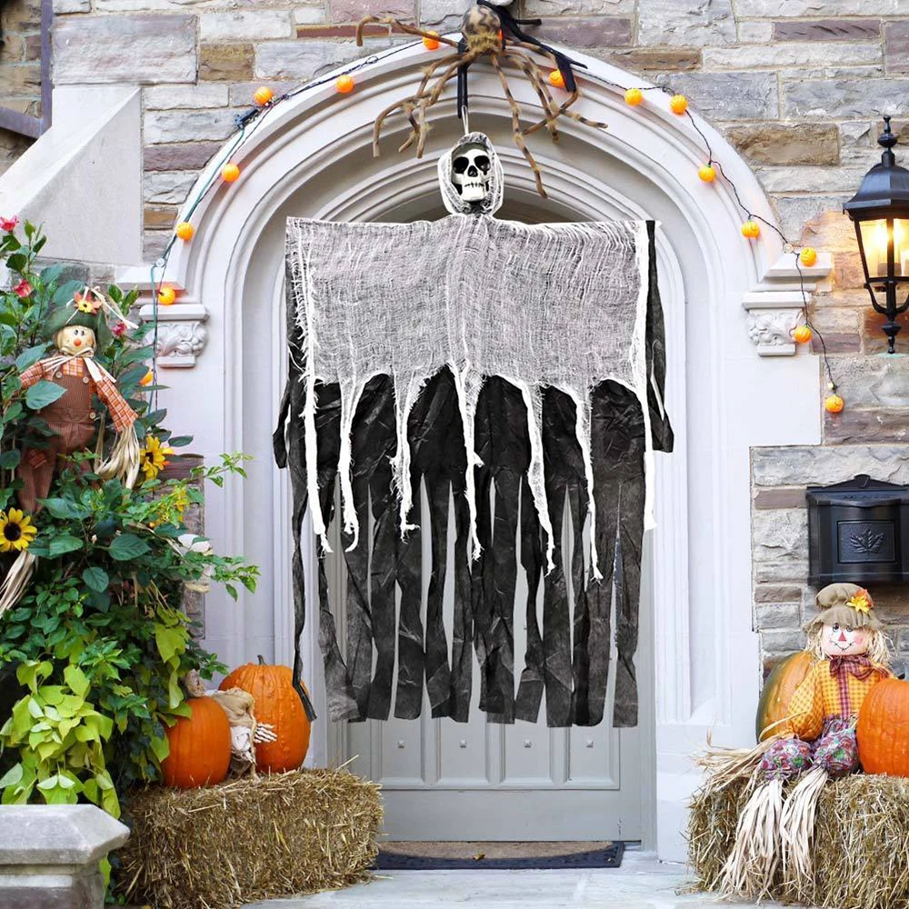 Хэллоуин ужасы реквизит украшение призрак фестиваль ткань Таро джутовая ведьма