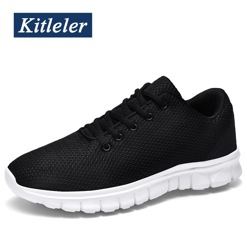 2020 Summer New Men Shoes Breathable Mesh Casual Shoe Fashion Couples Sneakers Lace-up Trainers KITLELER Zapatillas Hombre | Обувь