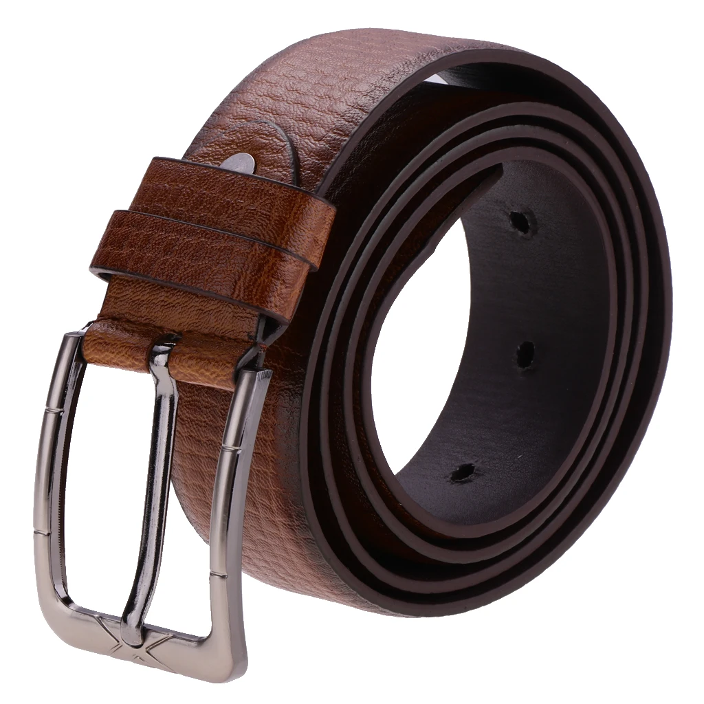 

Pin Buckle Belts Trouser Size Brown Black Coffee Jeans Mens PU Leather Belt fashion retro belt high quality luxury belt