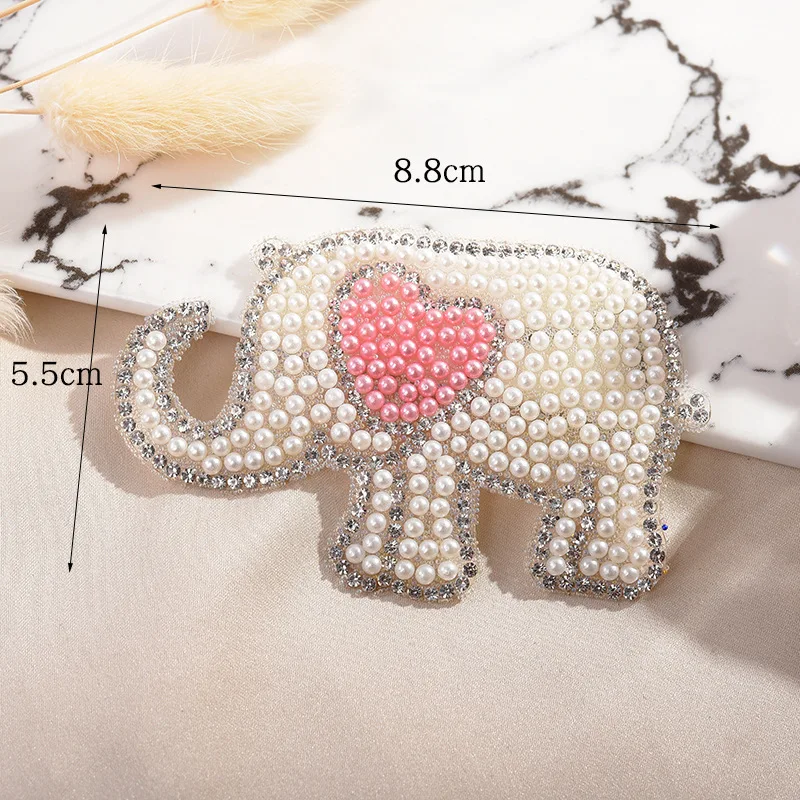 1 шт. сверкающие стразы нашивки в виде животных сделай сам железные аппликация