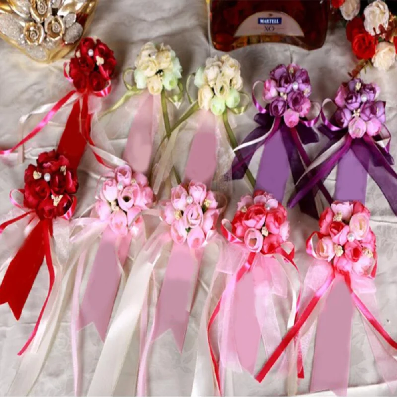 Брошь цветок для лучшего Мужчины Жених подружки невесты шафера Шелковая Роза