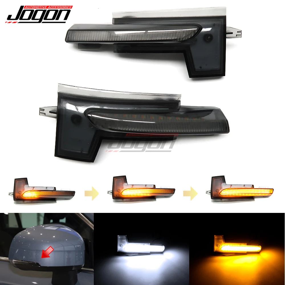 

For Volvo XC60 2018-2020 XC90 2015-2020 LED Dynamic Turn Signal Light Puddle Side Wing Mirror Sequential Indicator Blinker Lamp