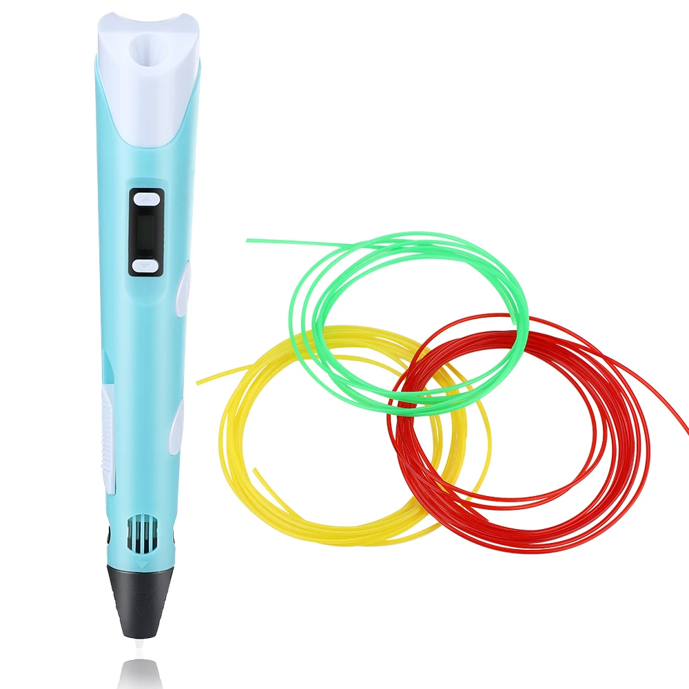 

DIY 3D Printing Pen LED Display Drawing Printer Pen Creative Toy Birthday Gift for Kids Design Drawing