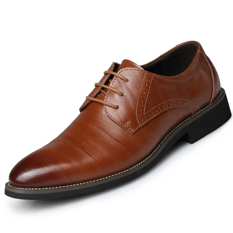 Dropshipping Summer Fashion Men Casual Shoes Classic Genuine Leather Flats Male Formal Oxford Dress Luxury Zapatos Hombre Plus | Обувь