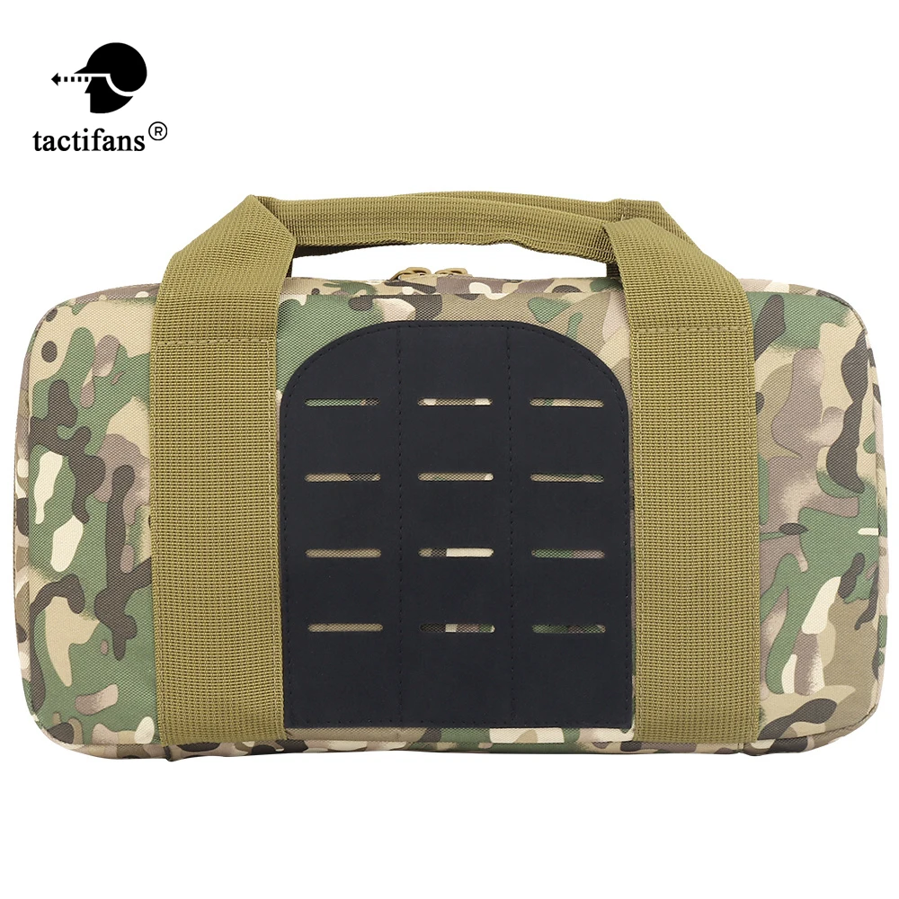 

Tactical Paintball Gun Case 13.8inch EDC Portable Bag Magazine Pouch Pistol Ammo Molle Storage Padding Protect Airsoft Shooting