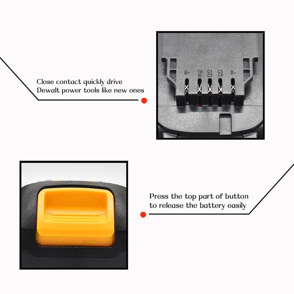 

NEWEST 100% original 20V 12.0Ah DCB200 Replacement Li-ion Battery for DeWalt MAX XR power tool 20V 18000mAh lithium Batteries