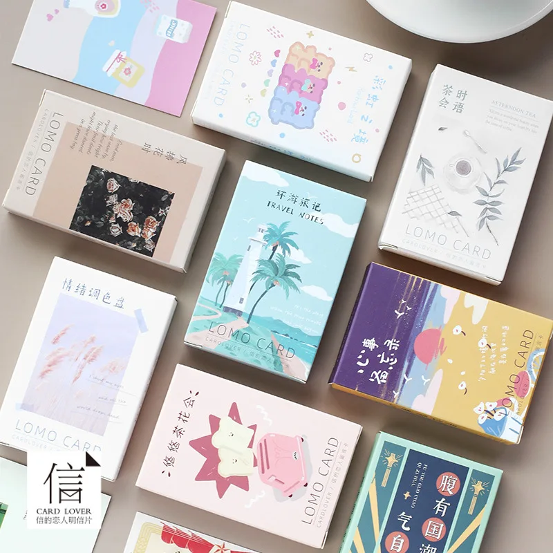 28 листов/Набор радужных путешествий из серии Lomo Card/поздравительная
