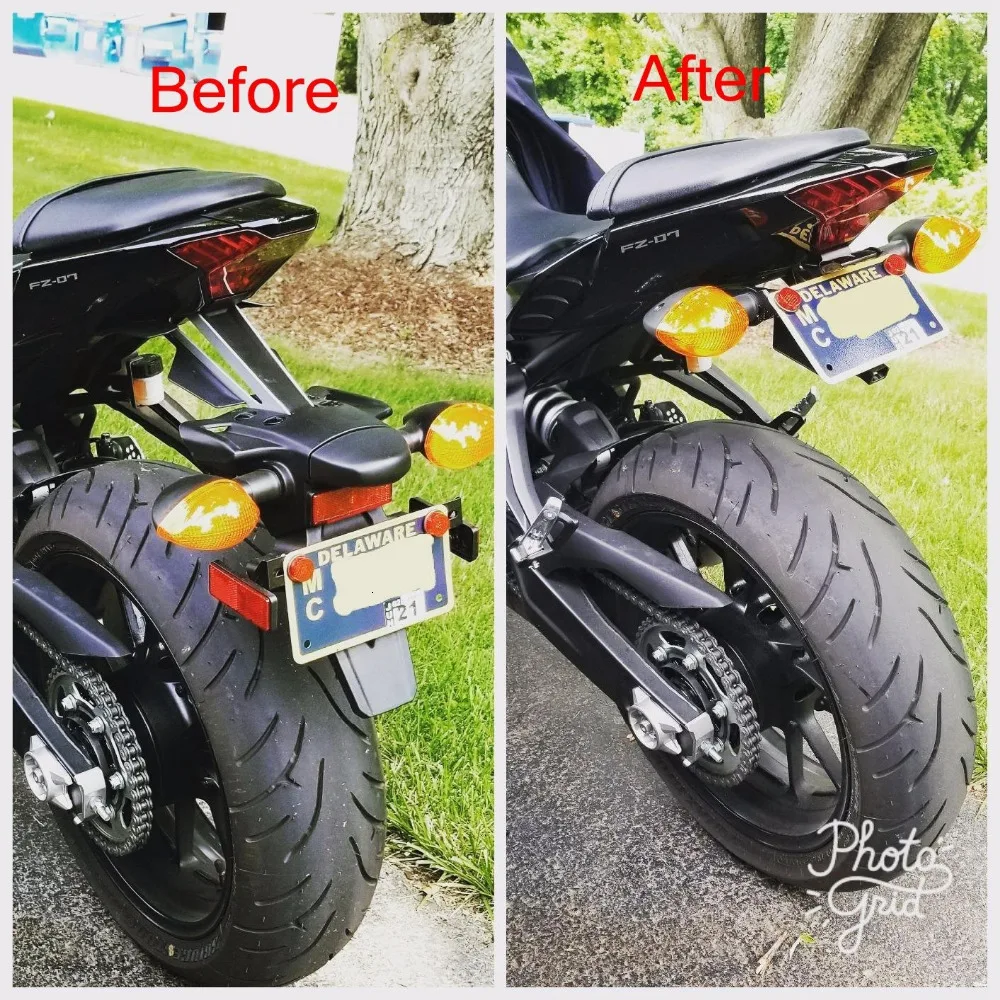 Для YAMAHA MT07 номерной знак Fender Eliminator держатель кронштейн светодиодный свет FZ 07 MT 2014