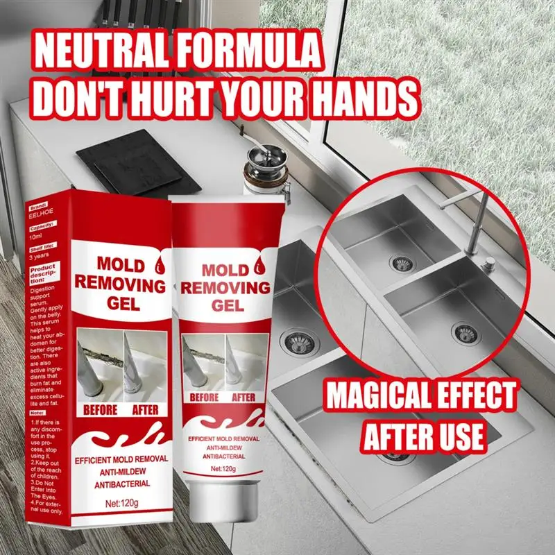 

Бытовой гель для удаления плесени, мощный удалитель плесени, для кухни и ванной