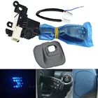 Синий светодиодный переключатель круиз-контроля на руль 84632-34011 с крышкой 45186-47030 для Toyota PRIUS PLUG-IN HYBRID AQUA