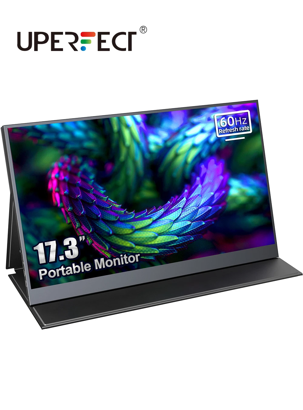 UPERFECT 17.3-Inch Game Display C-Type Portable Computer Monitor LCD Second Screen Built-In Dual Speakers For Tablet Laptop PC