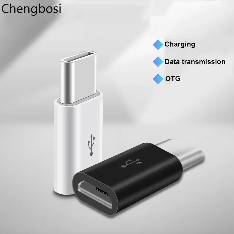 Переходник с Micro Usb папа на Type c Microusb C для Huawei Macbook Oneplus Xiaomi Otg зарядный кабель