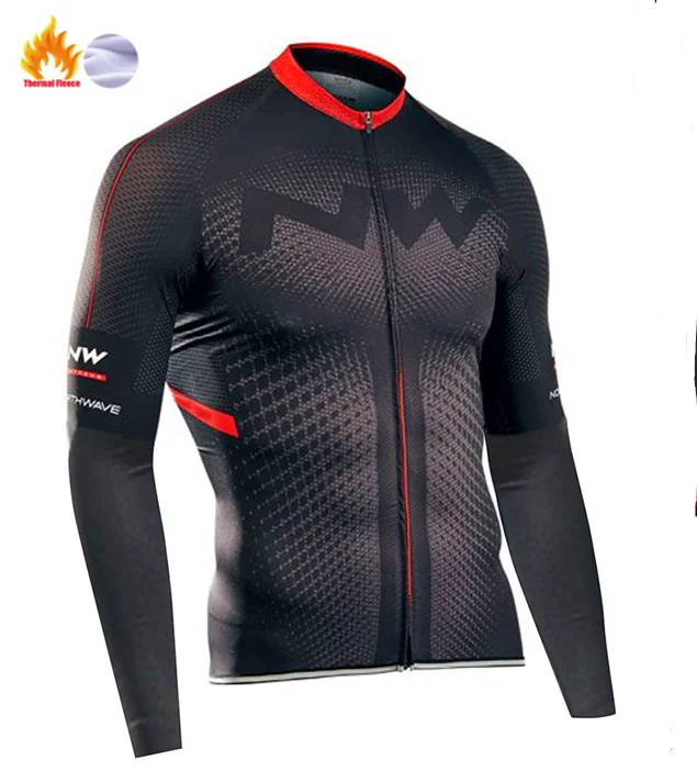 Northwave Pro Team Зимняя велосипедная Одежда дышащая Ropa Ciclismo с длинным рукавом MTB велосипедная одежда верхняя спортивная одежда - Цвет: 14