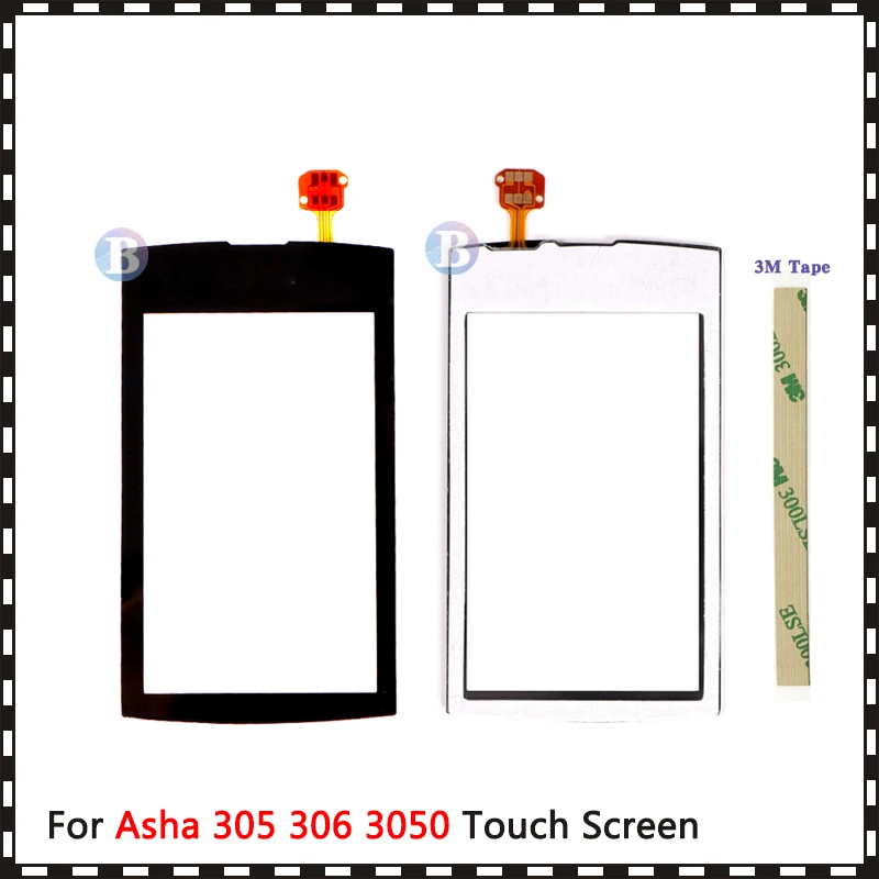 Высокое качество 3 0 &quotдля Nokia Asha 305 306 3050 сенсорный экран дигитайзер датчик