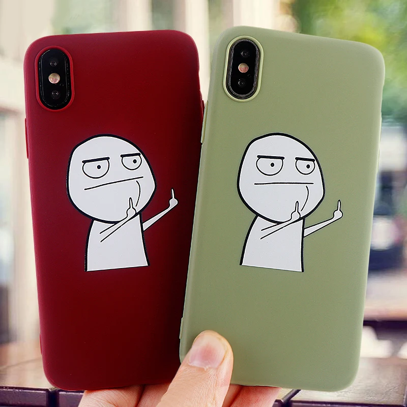 Fashion Cell Phone Cases for iPhone X XS MAX XR 11 6s 7 8 Plus Pro Case Cute funny Soft Silicone Fitted Cover Accessories |