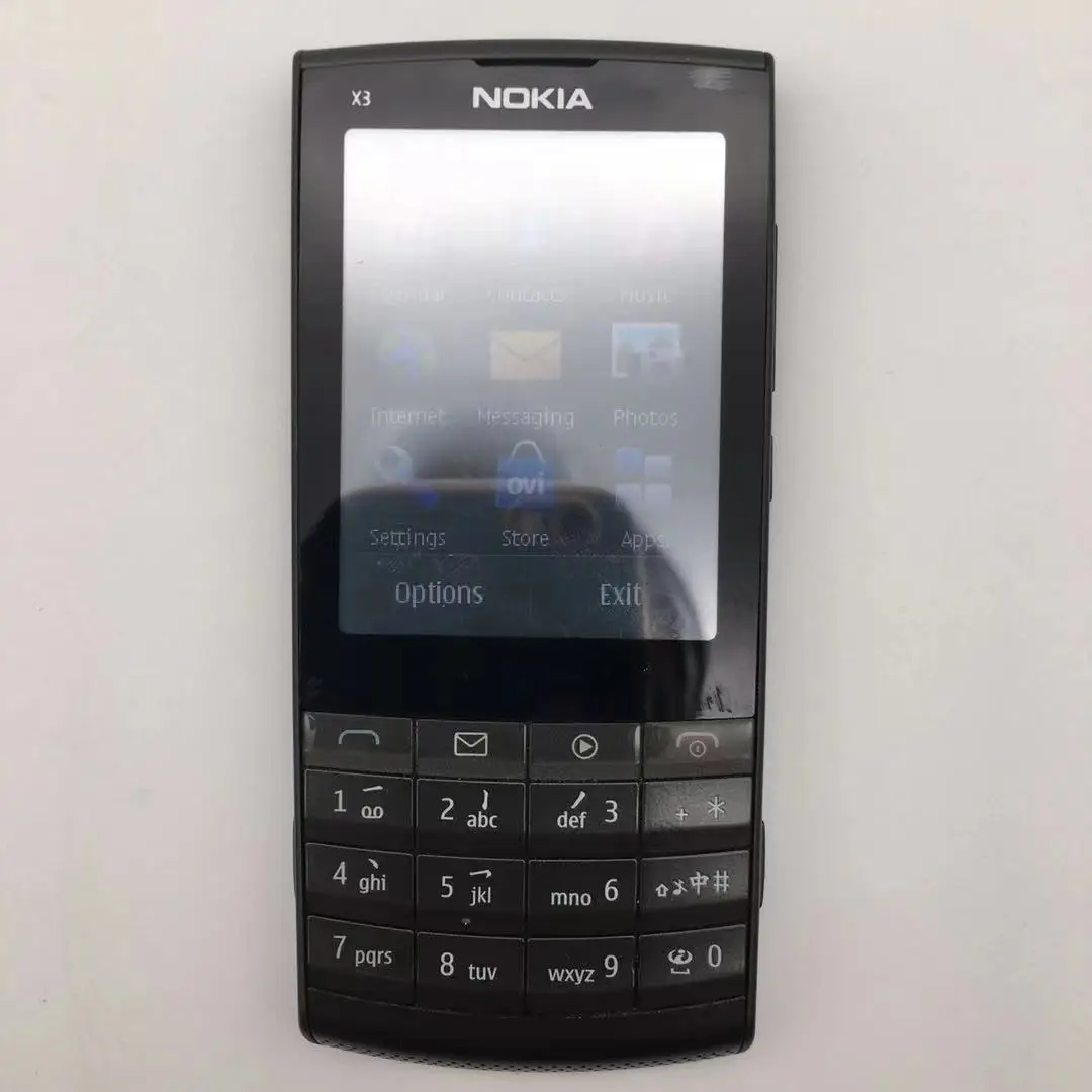 nokia x3 02 refurbished original nokia x3 02 3g mobile phone 5 0mp with russian keyboard 5 colors in stock refurbished free global shipping