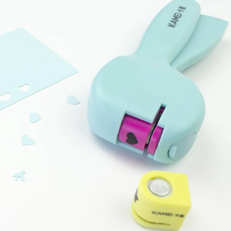 

HOT KAMEI Paper Craft Puncher DIY Paper Punch Set for Scrapbooking Supplies Carrying Arts for Kids Teacher Office
