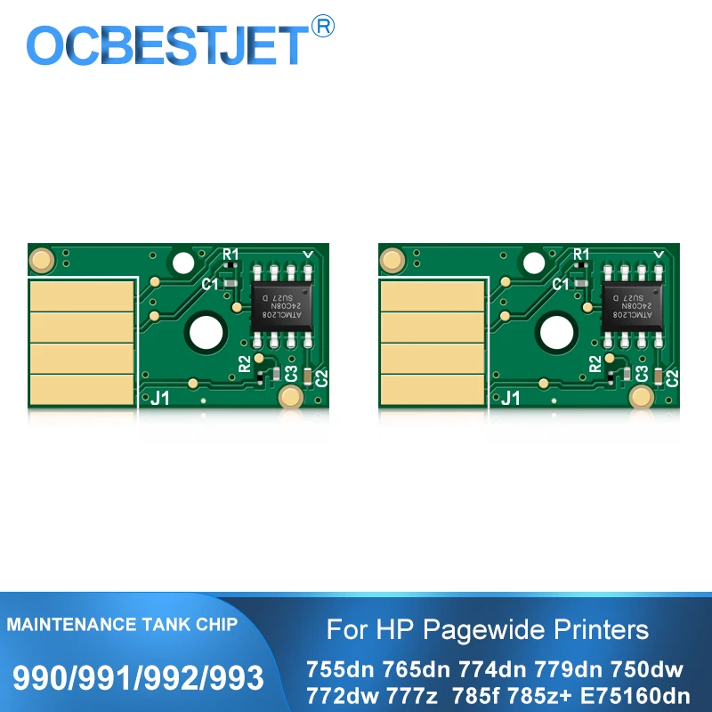 Buy Chip de tanque de manutenção para hp, kit de recipiente de fluido de serviço mfp 750dw 755dn, 774dn, 779dn, 772dw, 785f, p77950dvd