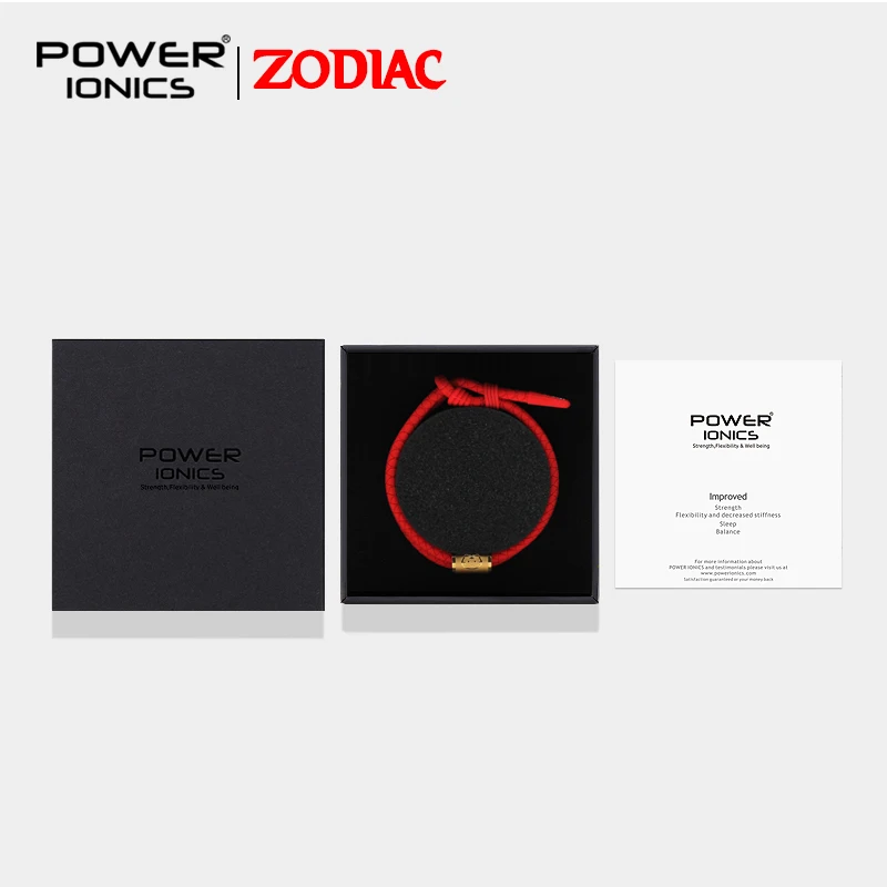 Модный спортивный браслет унисекс Power Ionics K Gold Lucky Знак зодиака водонепроницаемый