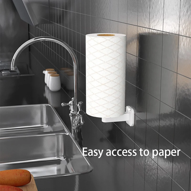 Настенный держатель для бумажных полотенец самоклеящийся рулонов из салфеток