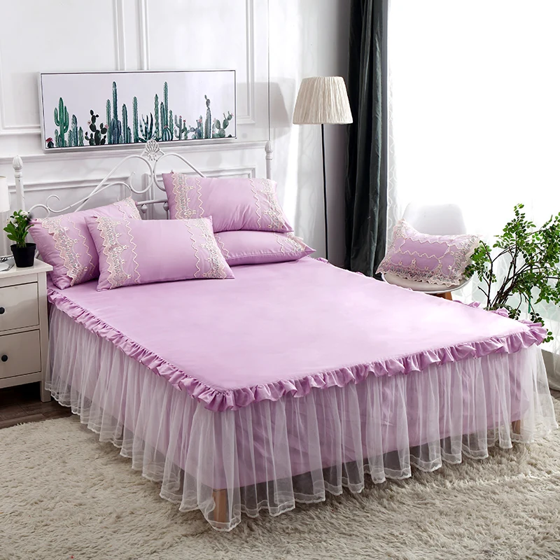 Корейский стиль принцессы фиолетовая розовая серая зеленая синяя 100% хлопок