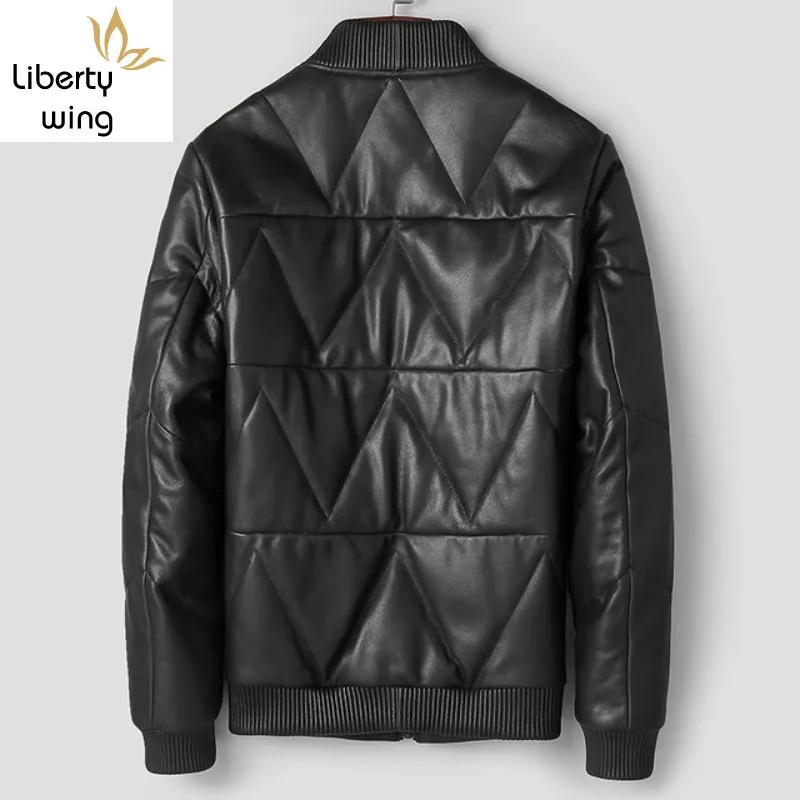 Куртка-пилот мужская из натуральной овечьей кожи зимняя теплая |