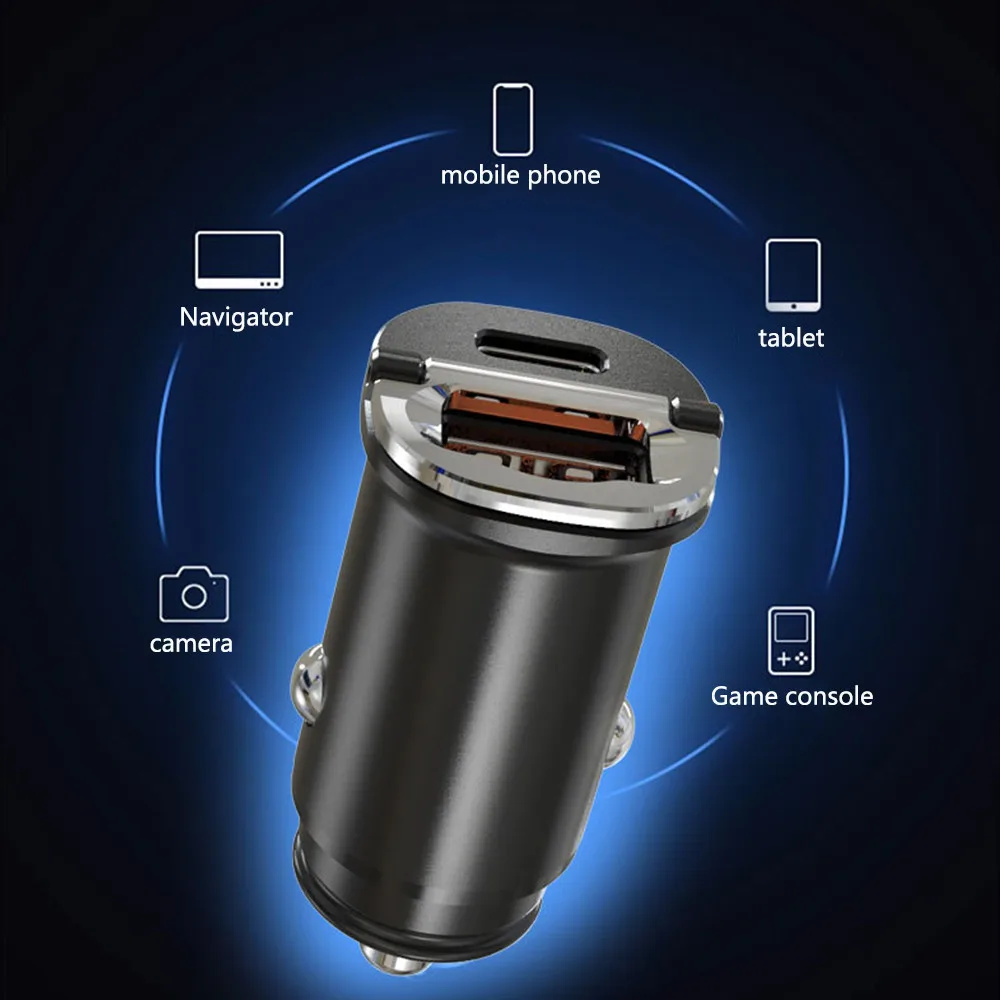 Автомобильное зарядное устройство с USB-портом 38 Вт Тип C PD QC 3 0 | Автомобили и